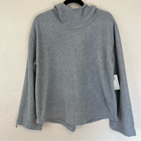 NEW Old Navy Active Fleece Hoodie Cowl Neck Adjustable Cuffs Medium - Picture 1 of 9